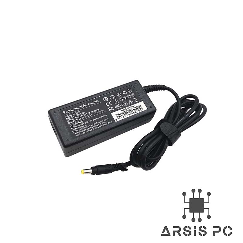 آداپتور لپ تاپ اچ پی HP 18.5V 3.5A _4.8*1.7 سرریز (زرد)