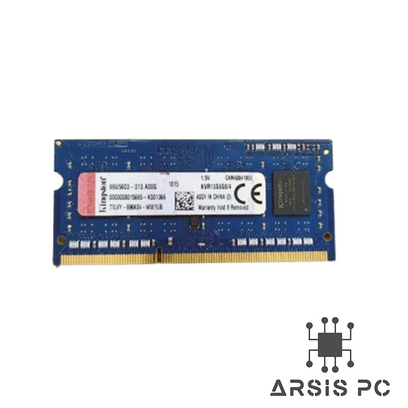رم لپ‌تاپ Kingston DDR3 4GB 1333MHzاستوک