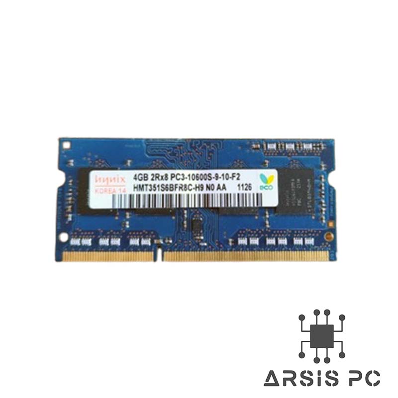رم لپ‌تاپ Hynix مدل PC3-10600S با ظرفیت 4 گیگابایت