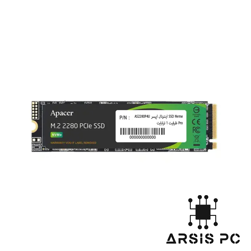 SSD Nvme اینترنال اپیسر AS2280P4U Pro ظرفیت 1 ترابایت کالای نو