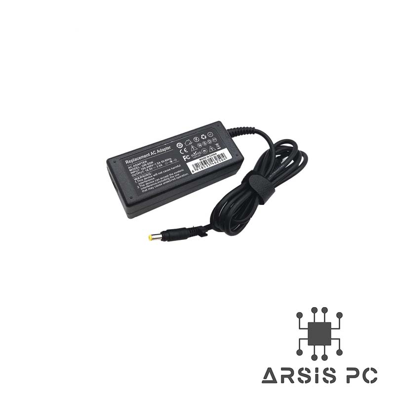 آداپتور لپ تاپ اچ پی HP 18.5V 3.5A _4.8*1.7 سرریز (زرد)